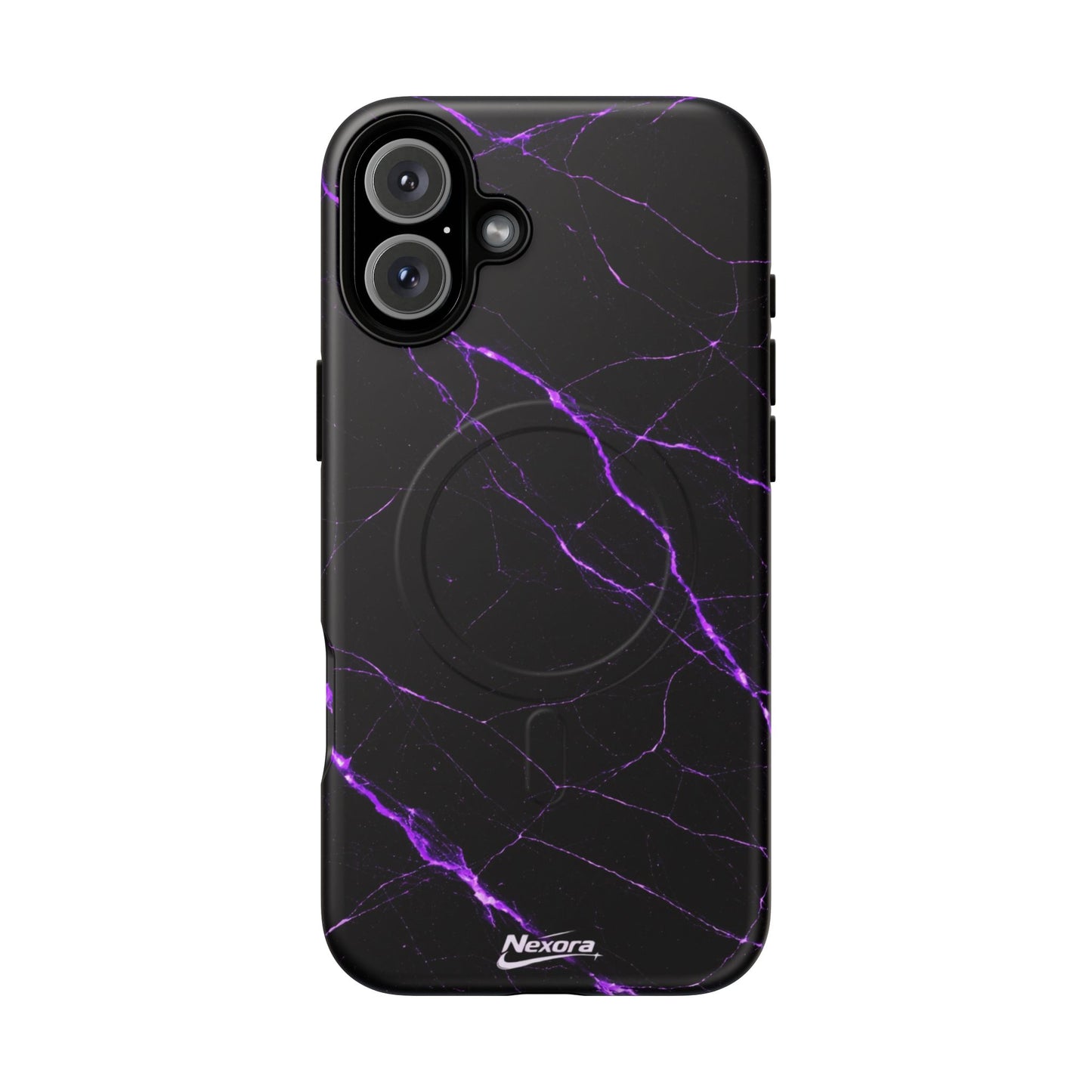 Nexora Purple Marble Magnetic Phone Case