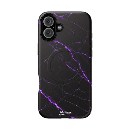 Nexora Purple Marble Magnetic Phone Case