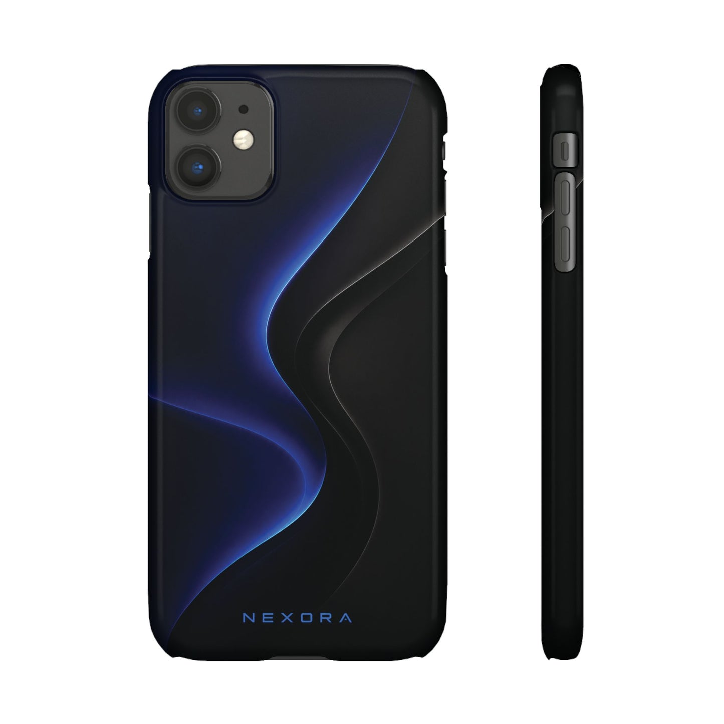Phone Case — Nexora Blue Wave Matte Snap Case