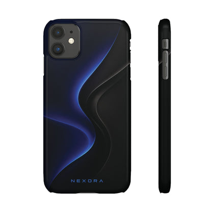 Phone Case — Nexora Blue Wave Matte Snap Case