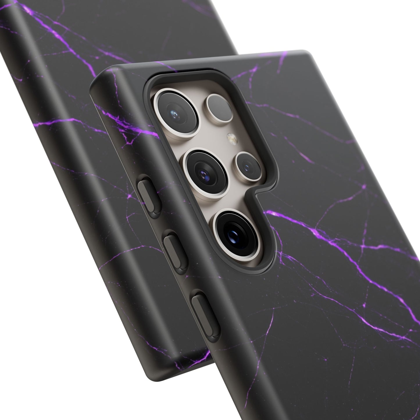 Nexora Purple Lightning Marble Phone Case