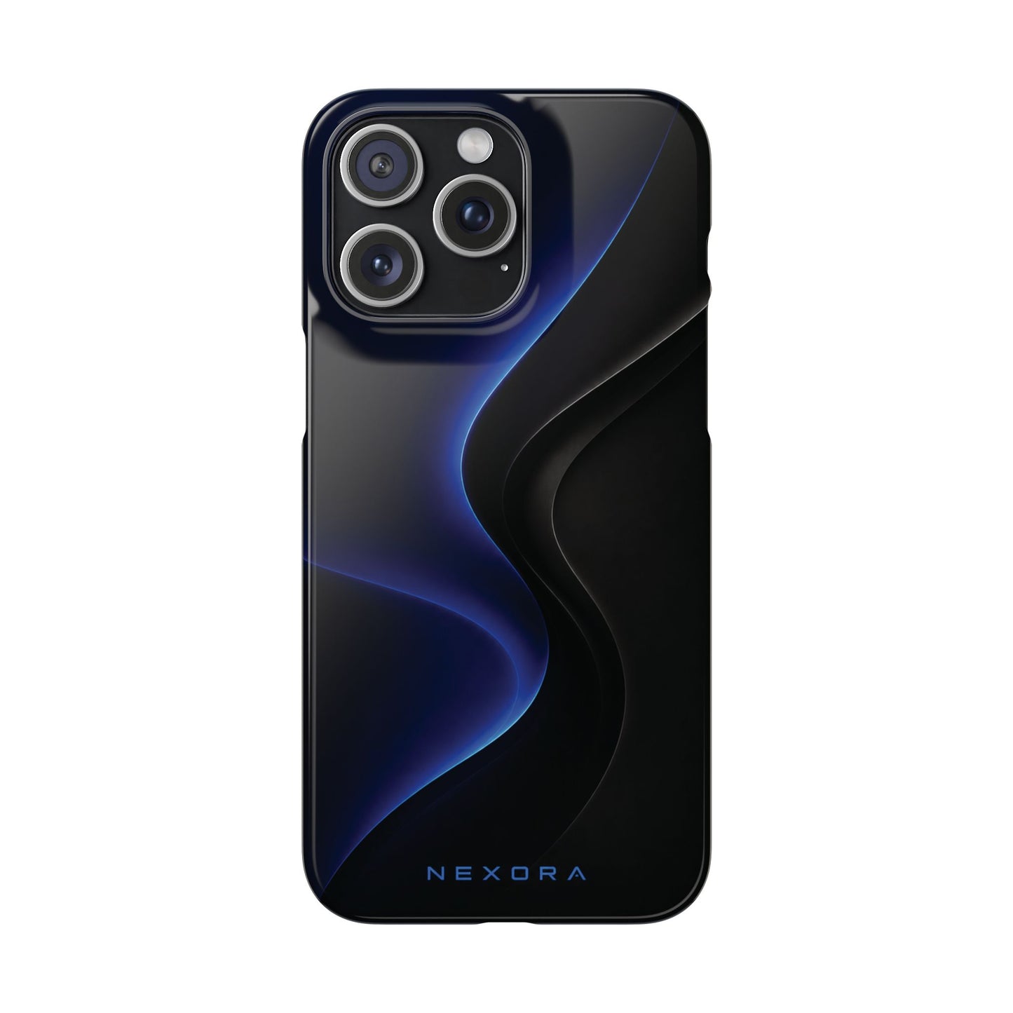 Phone Case — Nexora Blue Wave Matte Snap Case