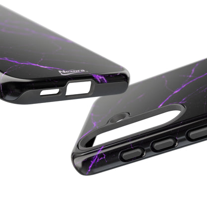 Nexora Purple Lightning Marble Phone Case
