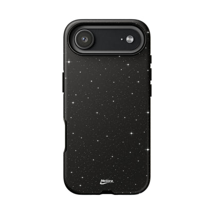 Nexora Galaxy Tough Phone Case — Black Stardust Protective Case