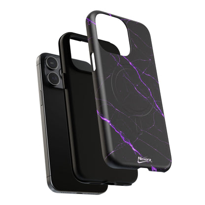 Nexora Purple Marble Magnetic Phone Case