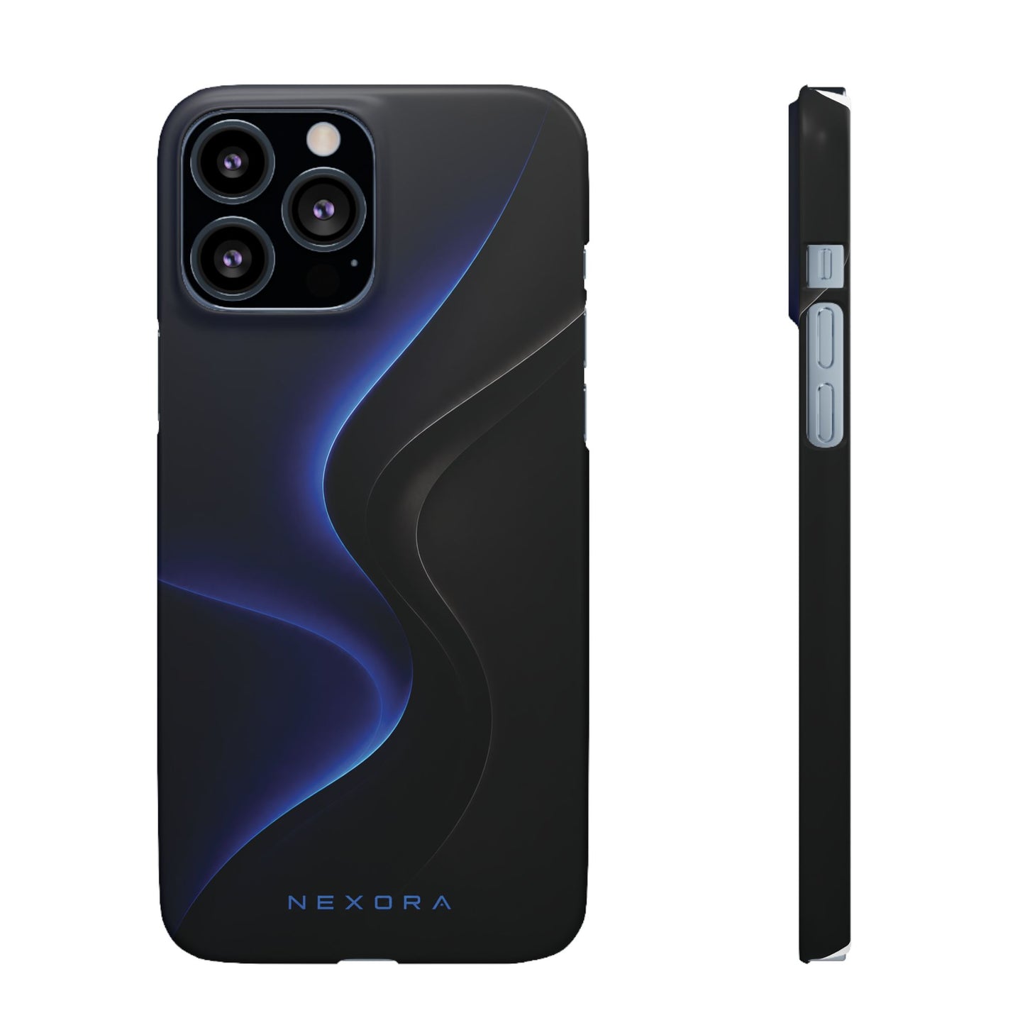 Phone Case — Nexora Blue Wave Matte Snap Case