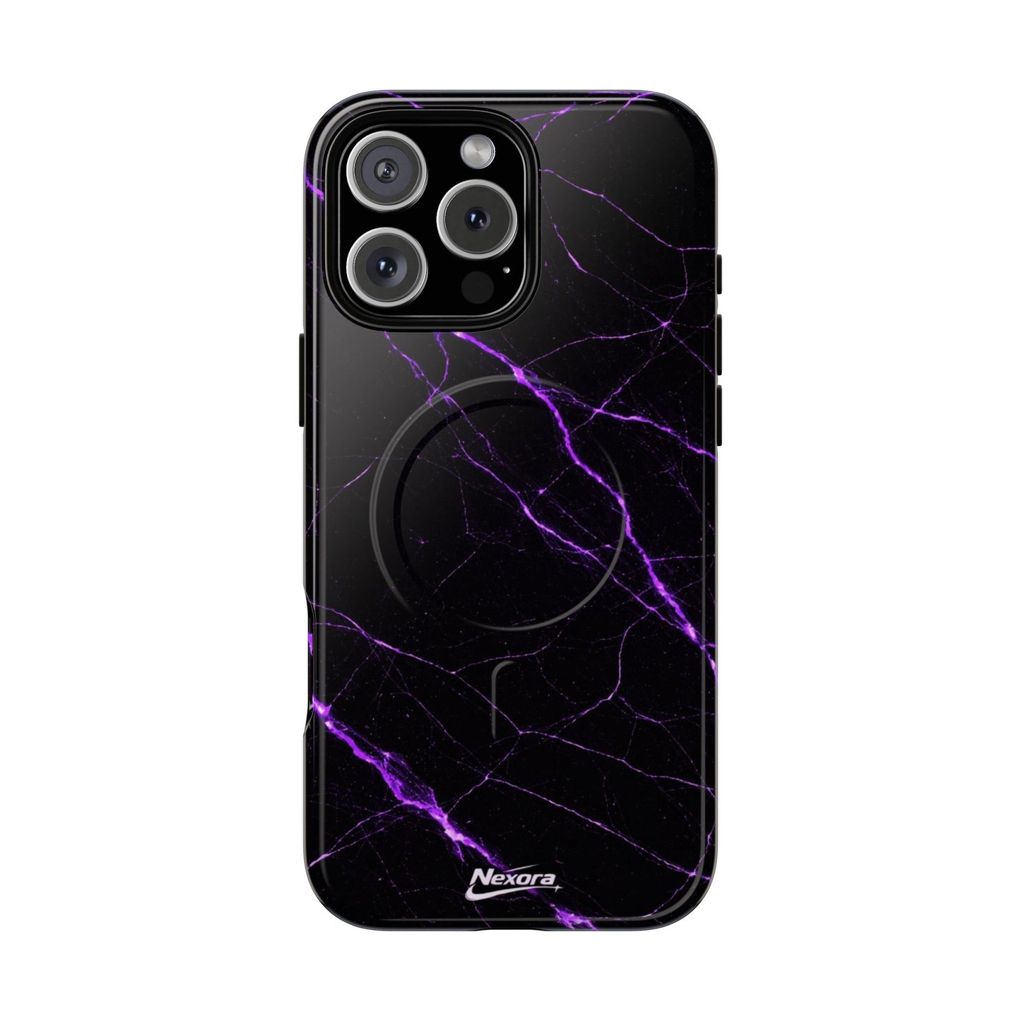 Nexora Purple Marble Magnetic Phone Case