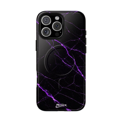 Nexora Purple Marble Magnetic Phone Case