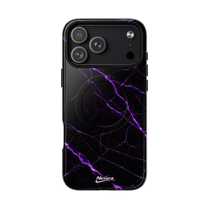 Nexora Purple Marble Magnetic Phone Case