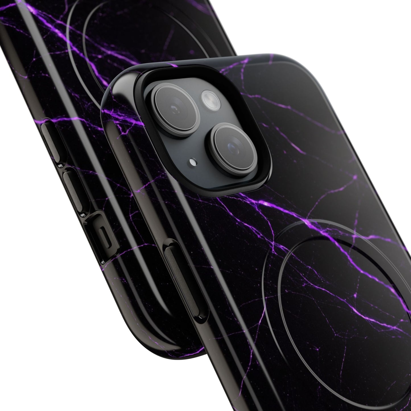 Nexora Purple Marble Magnetic Phone Case