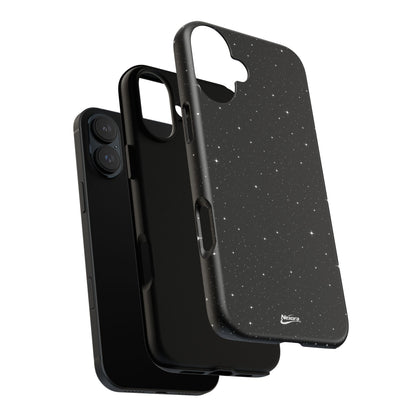 Nexora Galaxy Tough Phone Case — Black Stardust Protective Case