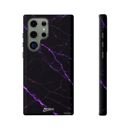 Nexora Purple Lightning Marble Phone Case