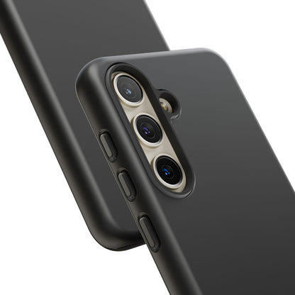 Nexora Black Tough Phone Case – Protective Slim Armor with Logo
