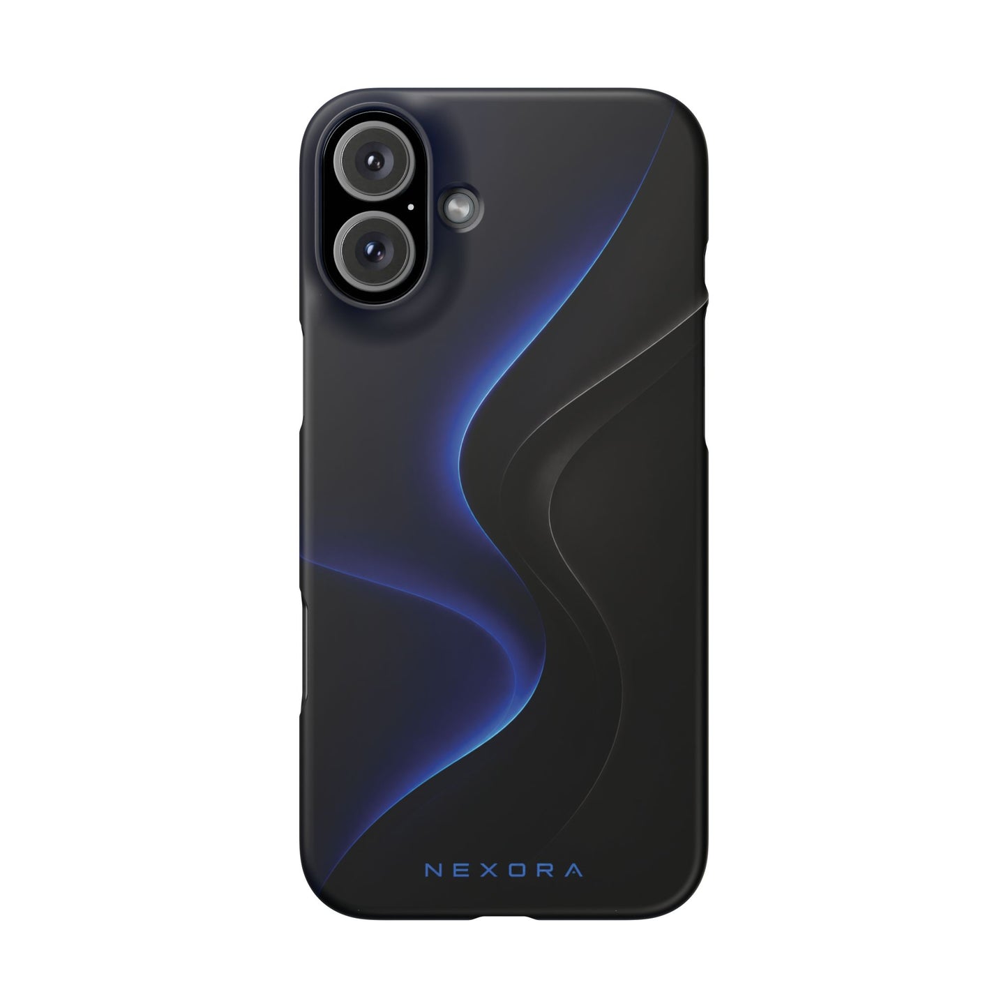 Phone Case — Nexora Blue Wave Matte Snap Case
