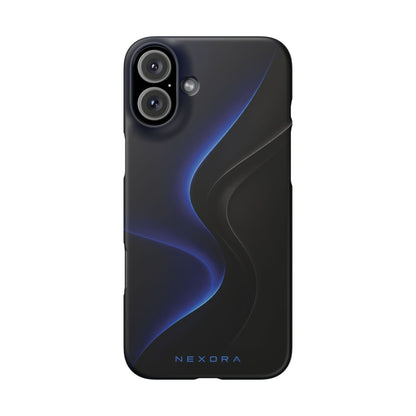 Phone Case — Nexora Blue Wave Matte Snap Case