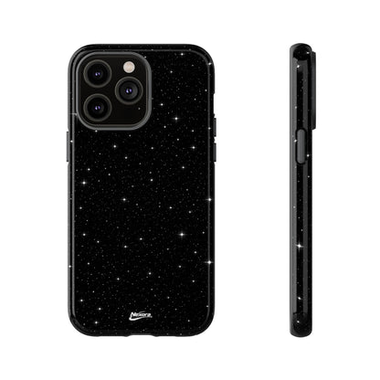 Nexora Galaxy Tough Phone Case — Black Stardust Protective Case