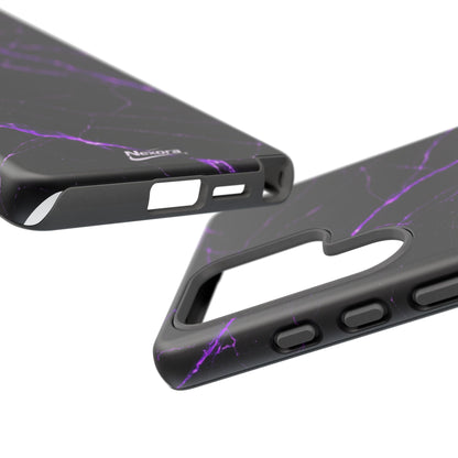 Nexora Purple Lightning Marble Phone Case