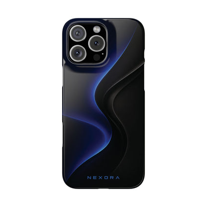 Phone Case — Nexora Blue Wave Matte Snap Case