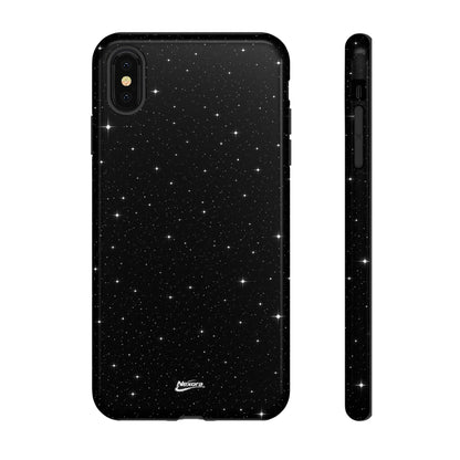 Nexora Galaxy Tough Phone Case — Black Stardust Protective Case