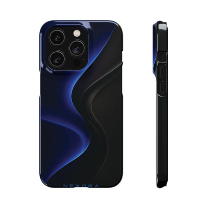 Phone Case — Nexora Blue Wave Matte Snap Case