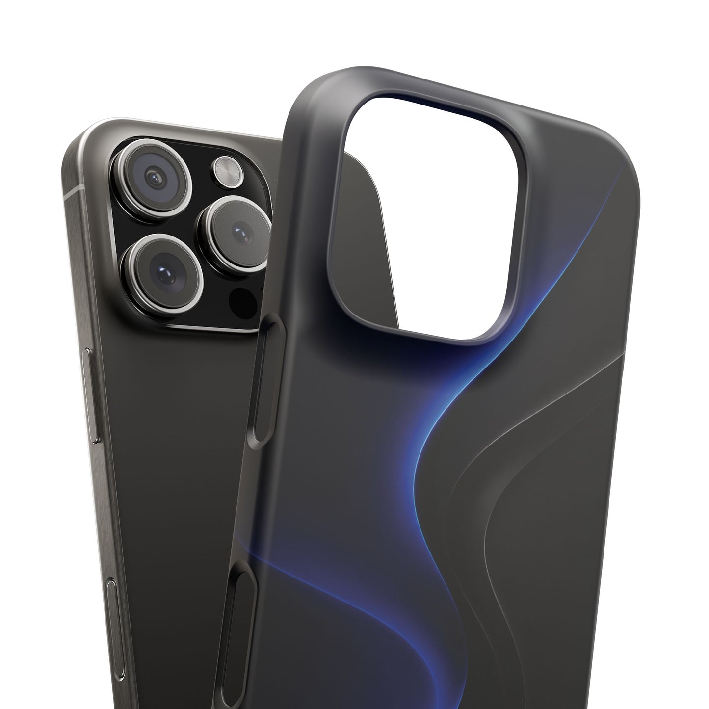 Phone Case — Nexora Blue Wave Matte Snap Case