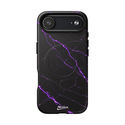 Nexora Purple Marble Magnetic Phone Case