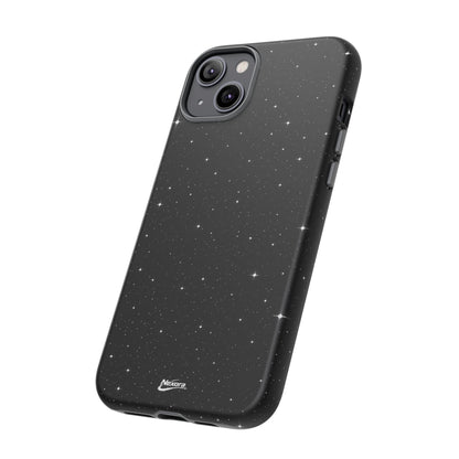Nexora Galaxy Tough Phone Case — Black Stardust Protective Case