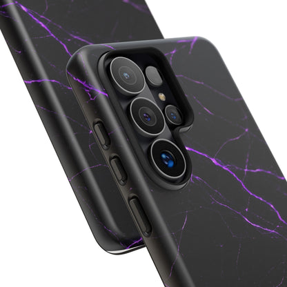 Nexora Purple Lightning Marble Phone Case