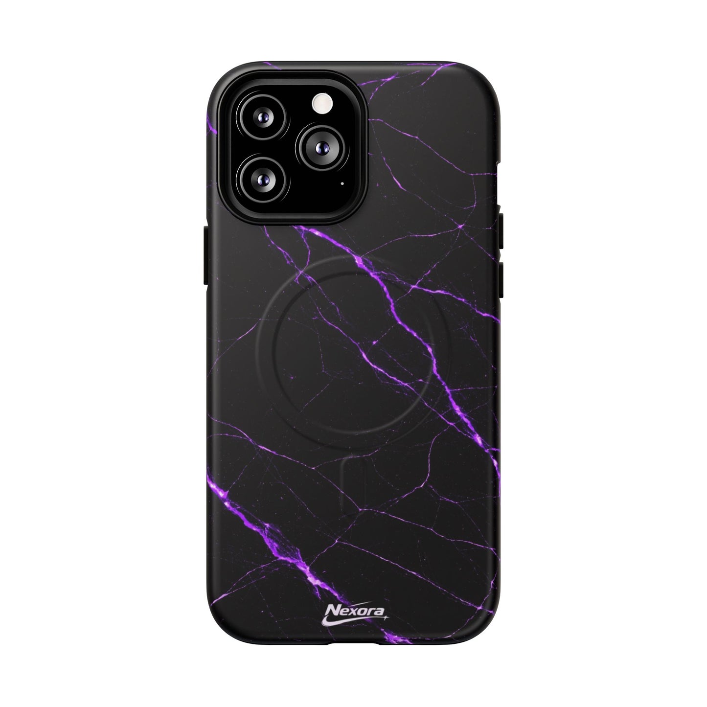 Nexora Purple Marble Magnetic Phone Case