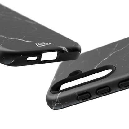 Nexora Black Marble Phone Case — Sleek Tough Protective Case with White Veining