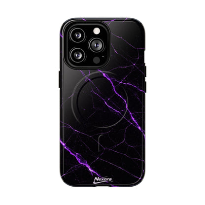 Nexora Purple Marble Magnetic Phone Case
