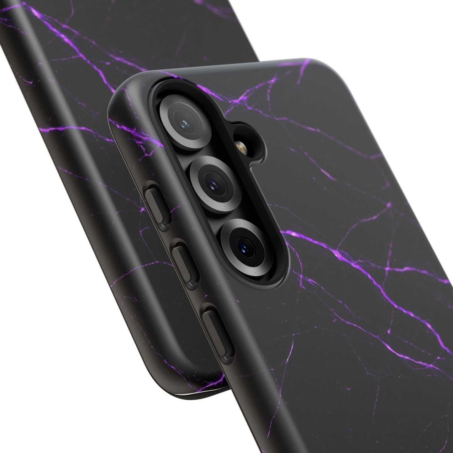 Nexora Purple Lightning Marble Phone Case