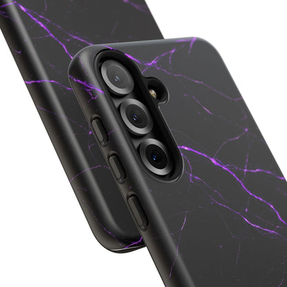 Nexora Purple Lightning Marble Phone Case