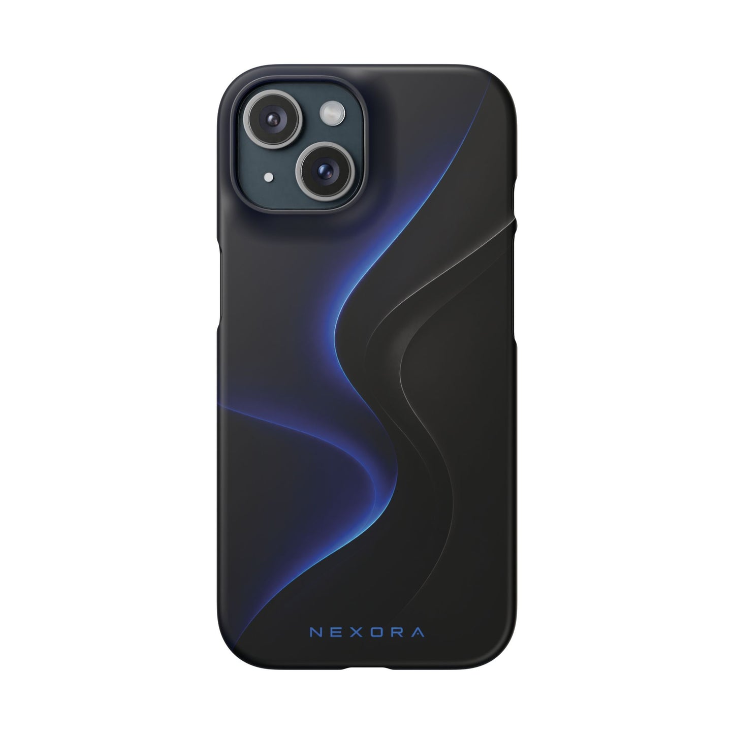 Phone Case — Nexora Blue Wave Matte Snap Case