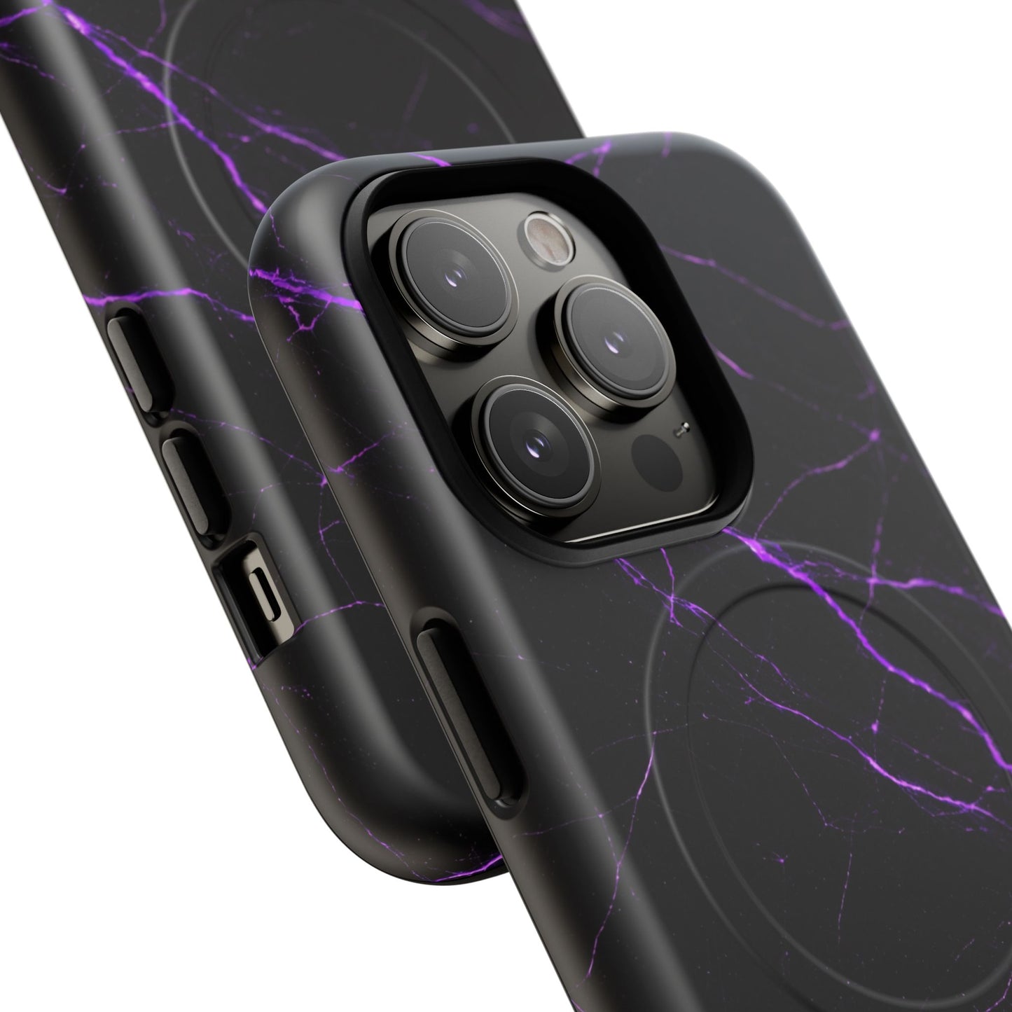 Nexora Purple Marble Magnetic Phone Case