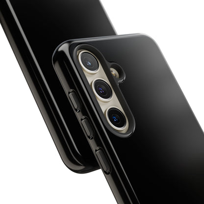 Nexora Black Tough Phone Case – Protective Slim Armor with Logo