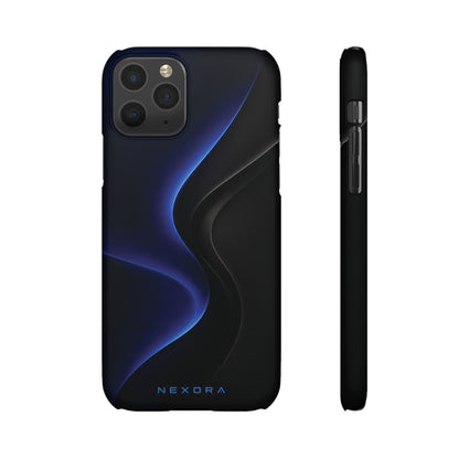 Phone Case — Nexora Blue Wave Matte Snap Case
