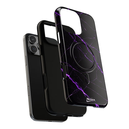 Nexora Purple Marble Magnetic Phone Case