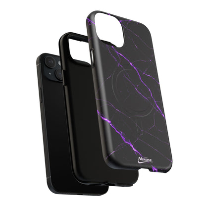 Nexora Purple Marble Magnetic Phone Case