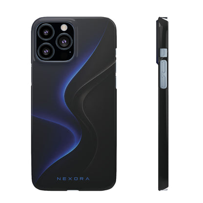 Phone Case — Nexora Blue Wave Matte Snap Case