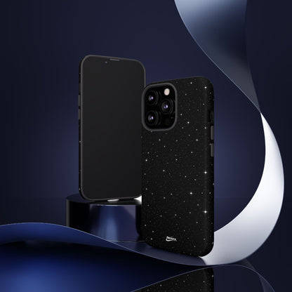 Nexora Galaxy Tough Phone Case — Black Stardust Protective Case