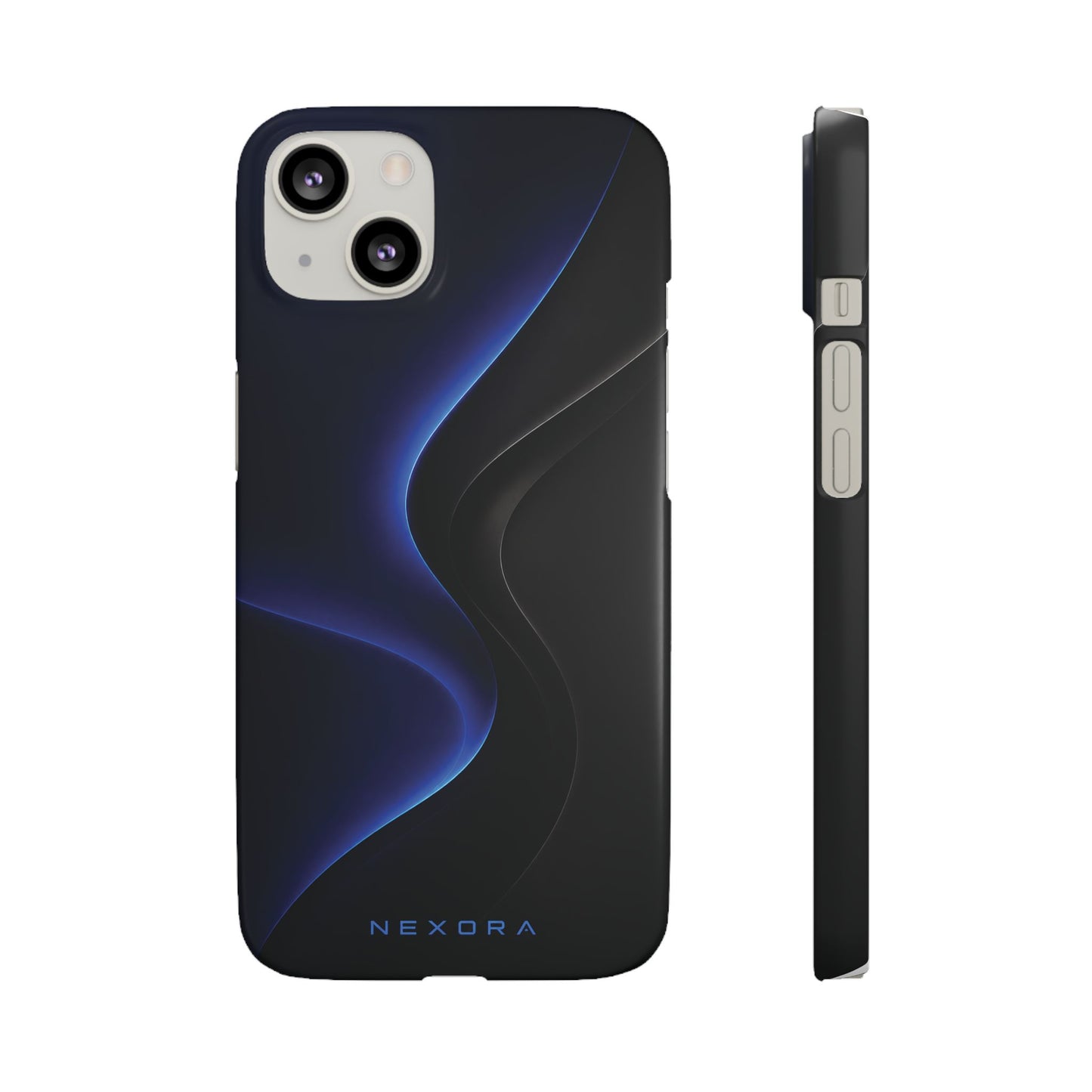 Phone Case — Nexora Blue Wave Matte Snap Case