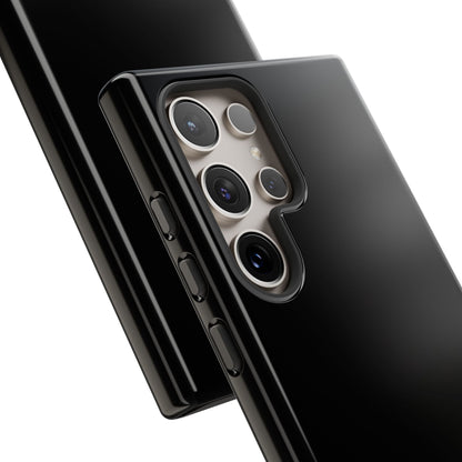 Nexora Black Tough Phone Case – Protective Slim Armor with Logo