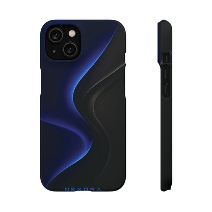 Phone Case — Nexora Blue Wave Matte Snap Case