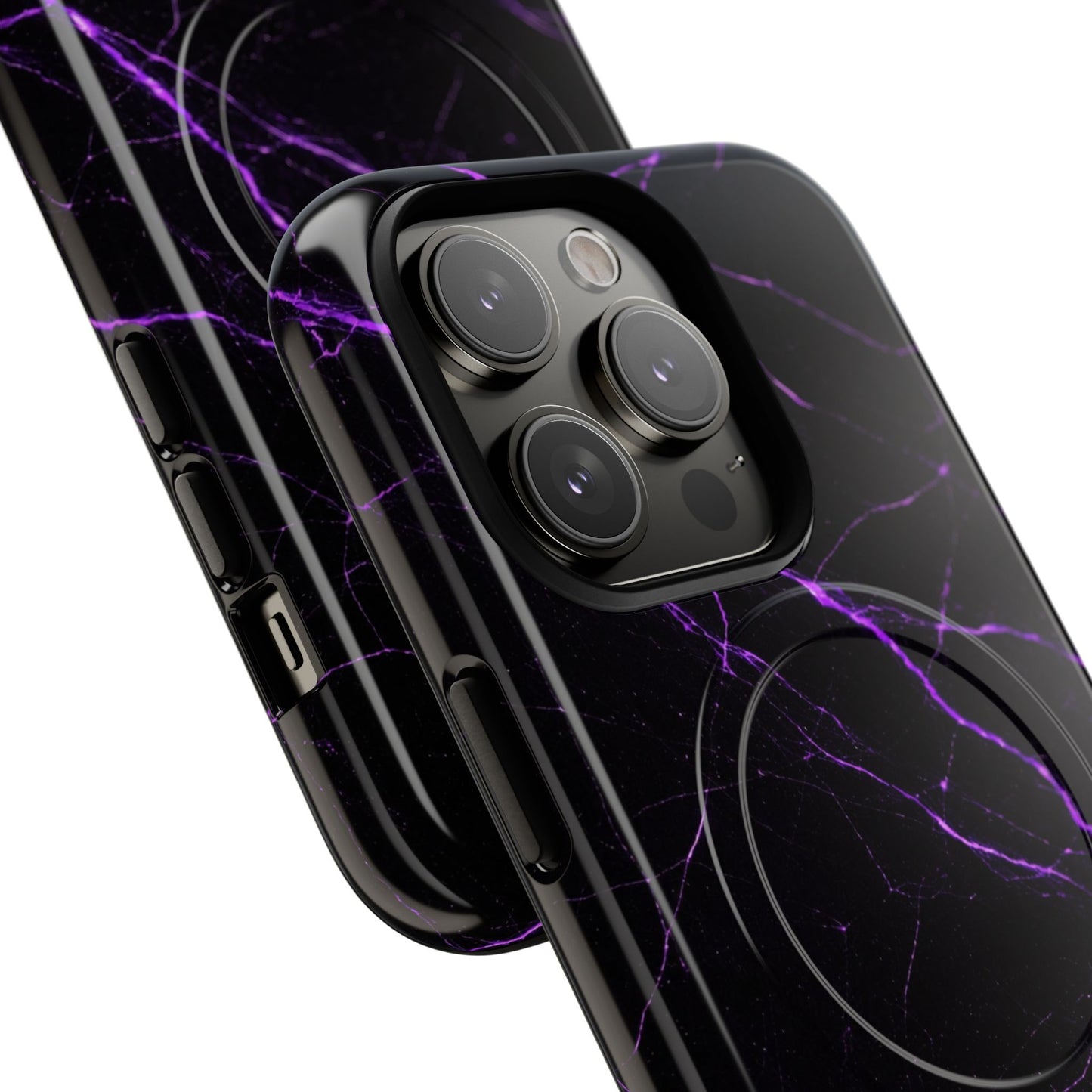 Nexora Purple Marble Magnetic Phone Case