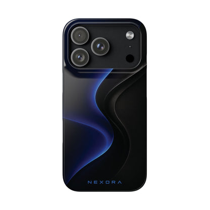 Phone Case — Nexora Blue Wave Matte Snap Case