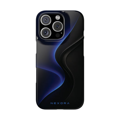 Phone Case — Nexora Blue Wave Matte Snap Case