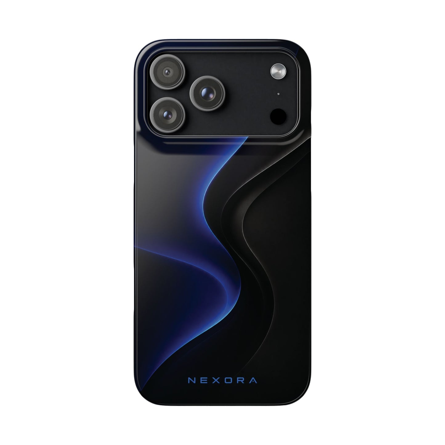Phone Case — Nexora Blue Wave Matte Snap Case