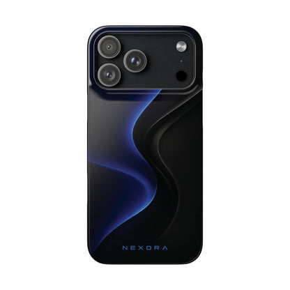Phone Case — Nexora Blue Wave Matte Snap Case