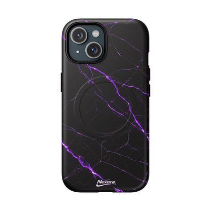 Nexora Purple Marble Magnetic Phone Case